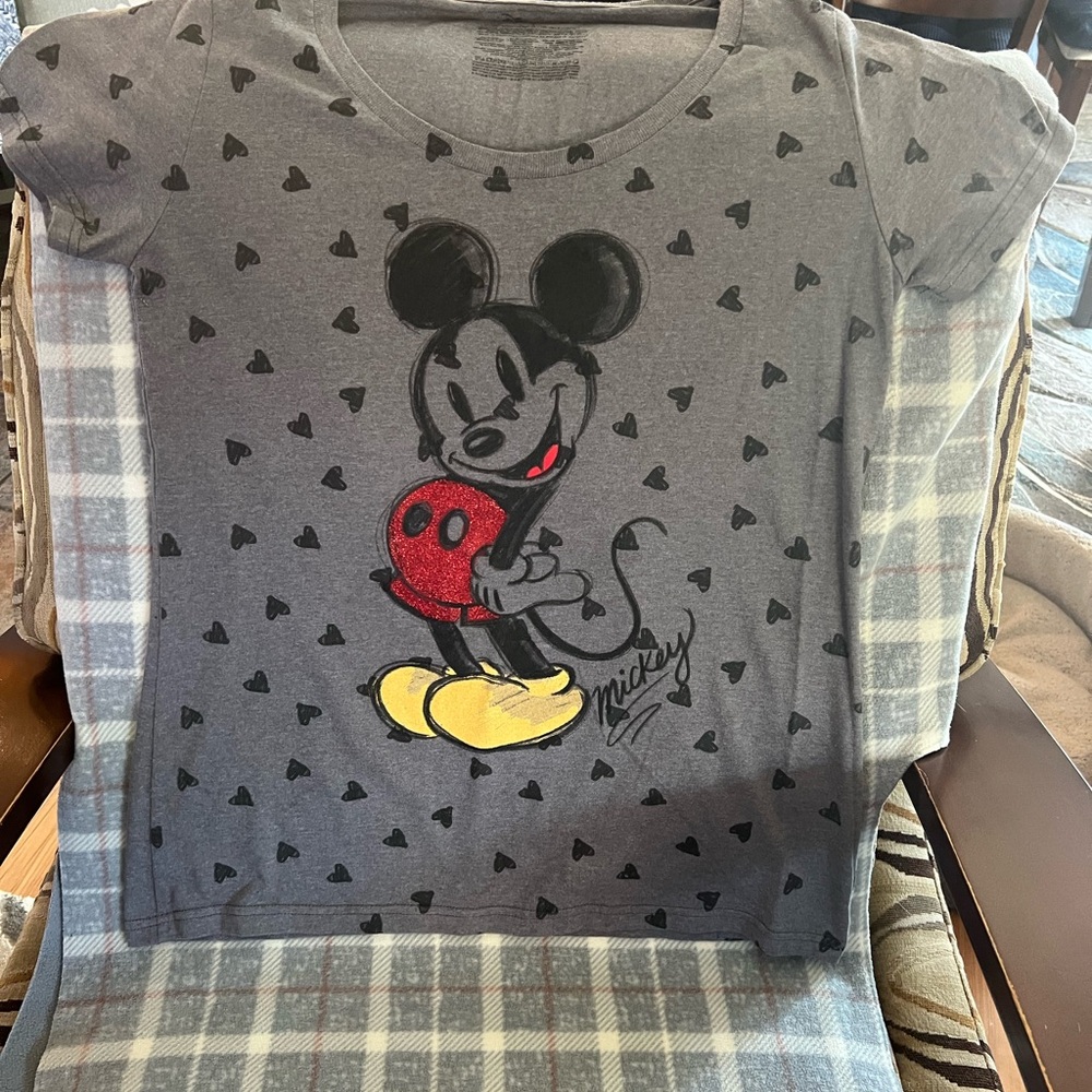 Mickey Mouse Gray  Graphic Tee - Disney